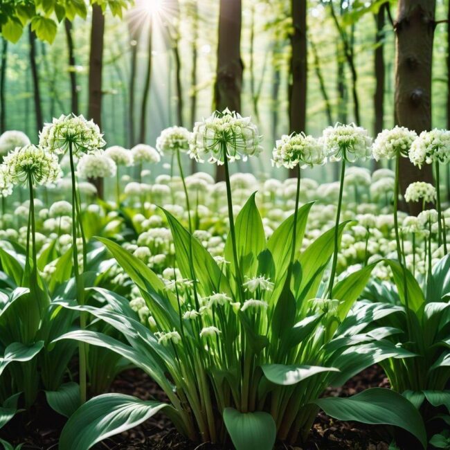 Czosnek niedźwiedzi a aromatyczne ogrody domowe