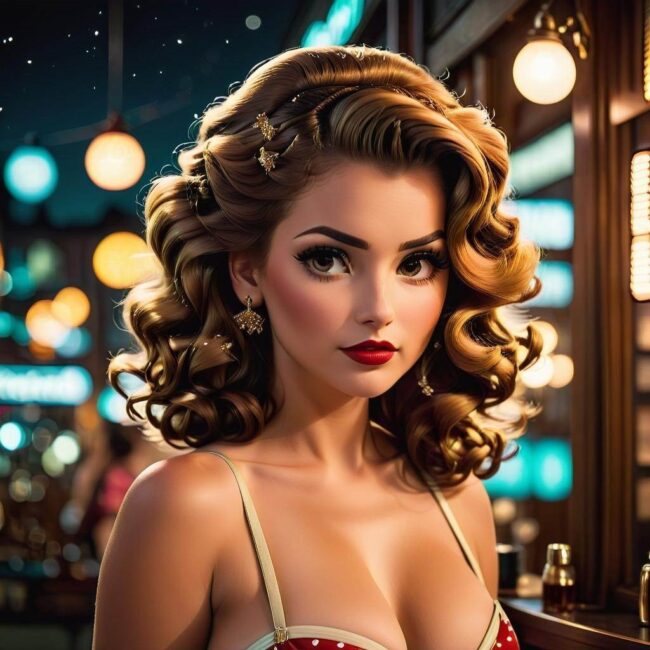 Fryzury nocne dla włosów kręconych