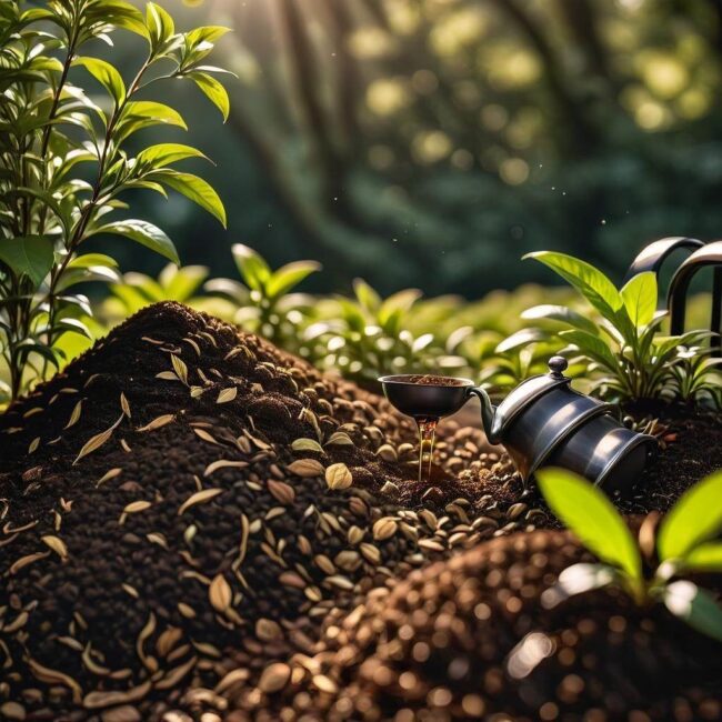 Fusy z herbaty a mikroelementy w glebie