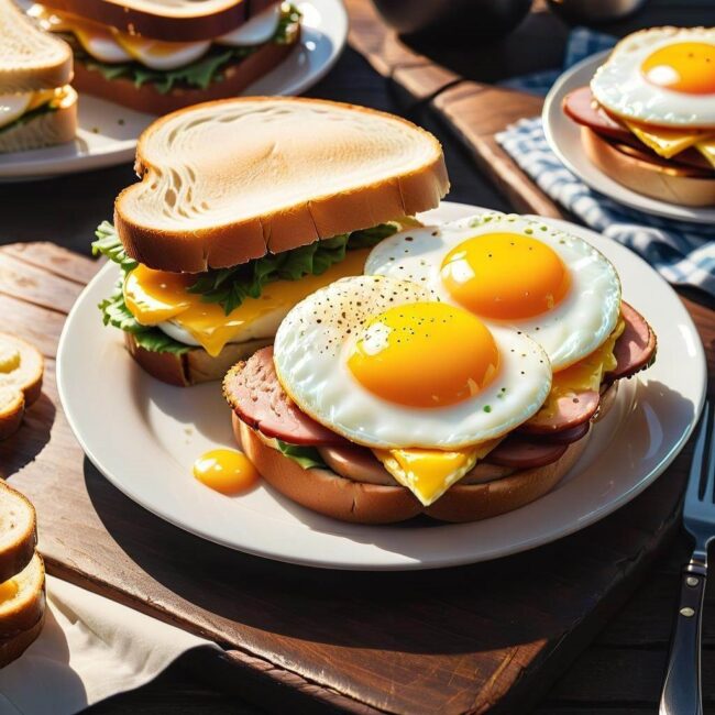 Ile energii dostarcza kanapka z jajkiem i kiełbasą