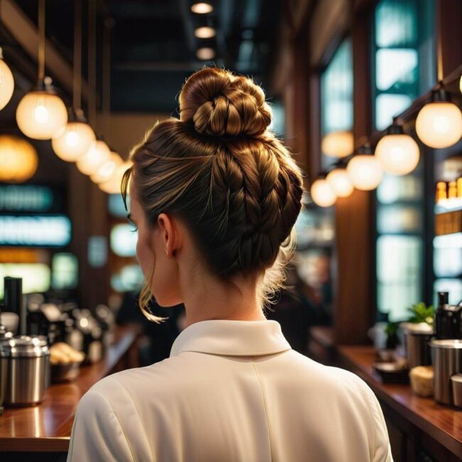 Luźny kok dla średnich włosów – porady