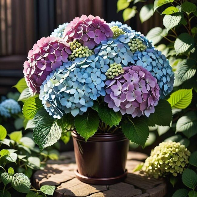 Mini hortensje bukietowe