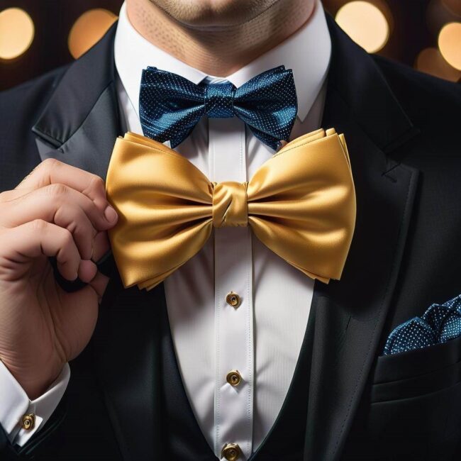 Muszka z kolorowym wzorem instrukcja