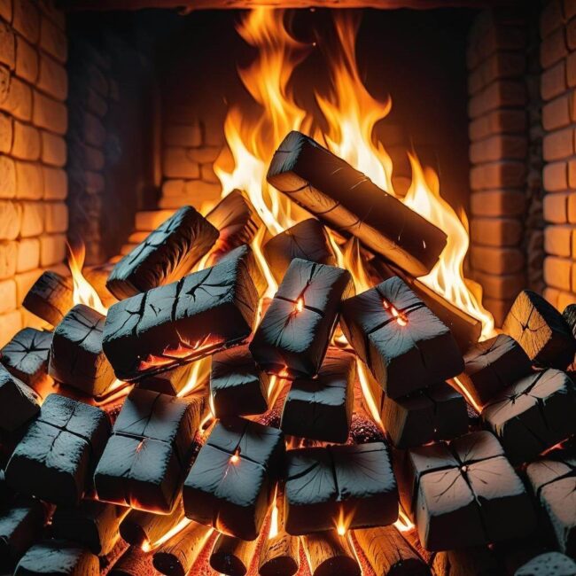 Recenzje i opinie na temat palenia brykietem w kominku