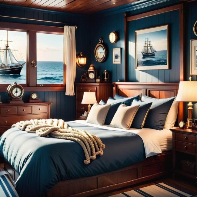 Sypialnia z widokiem na morze