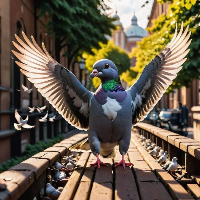 Techniki poprawy lotu gołębi