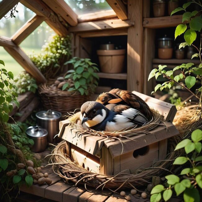 Trawa morska czy mech do gniazda ptasiego