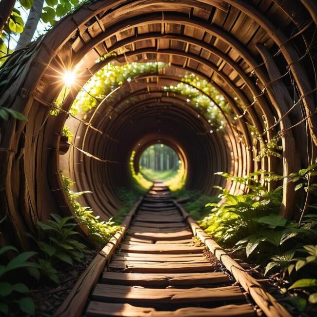 Tunel foliowy w ogrodzie