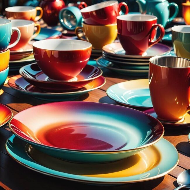 Zastawa stołowa dla dzieci w ulubionych kolorach
